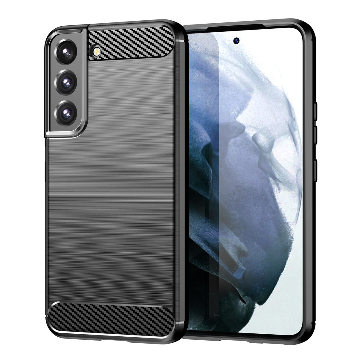 Capa de Carbono flexível para Samsung Galaxy S22+ (S22 Plus) preta
