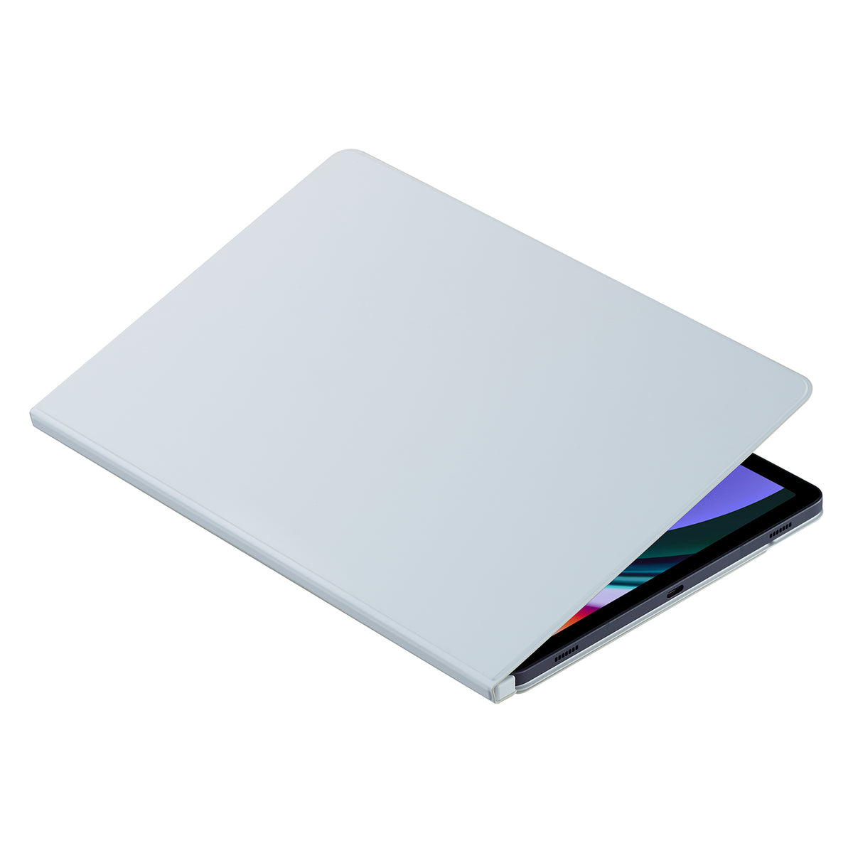 Capa tipo livro com aba e suporte para Samsung Galaxy Tab S9 - branca