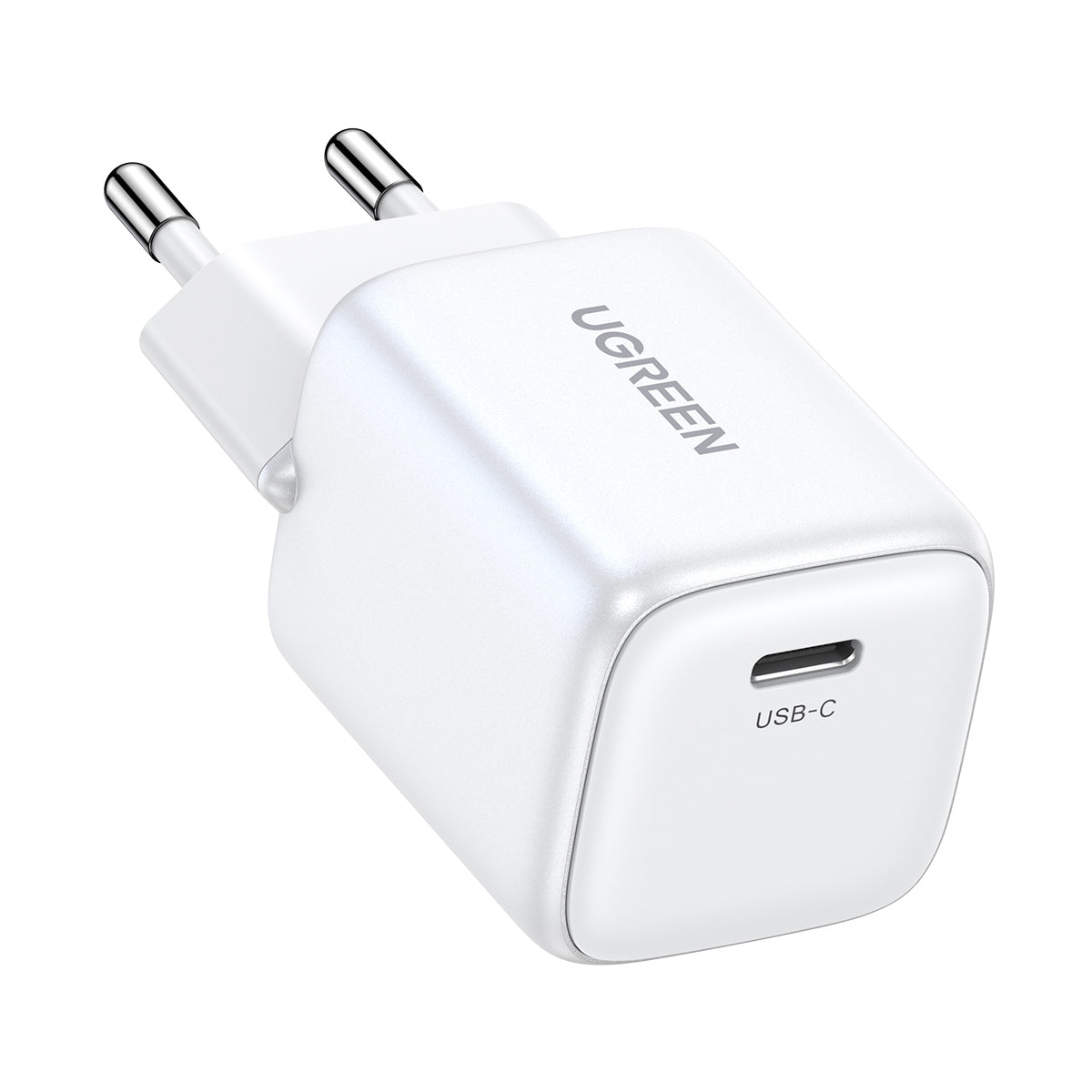 Carregador de Rede GaN 20W USB-C Ugreen Nexode mini CD318 - branco