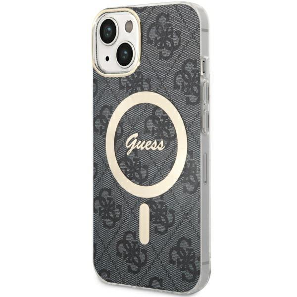 Capa Guess 4G MagSafe para iPhone 14 - preta