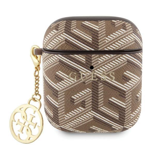 Capa Guess GCube Charm para AirPods 1/2 - castanho