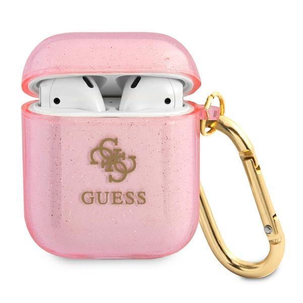 Capa Guess Glitter Collection para AirPods 1/2 - rosa