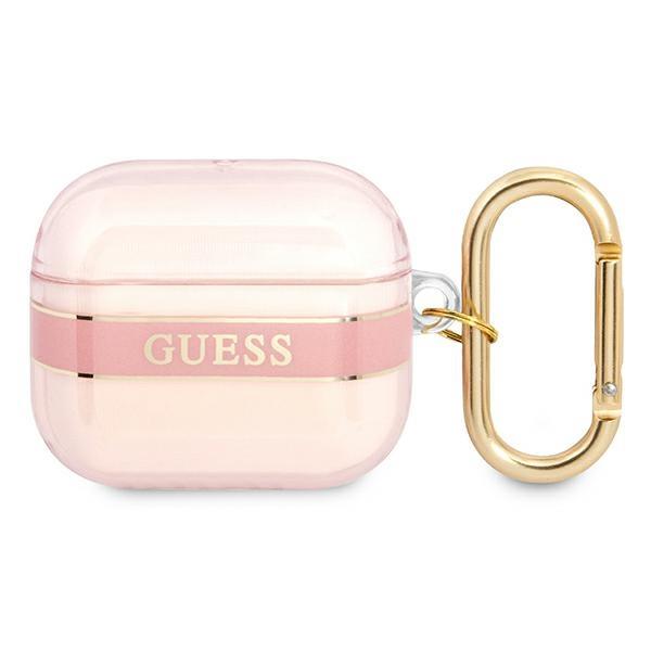 Capa Etui Guess Strap Collection para AirPods 3 - rosa