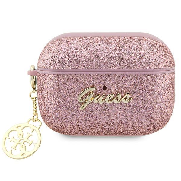 Capa Guess Glitter Flake 4G Charm para AirPods Pro 2 - rosa