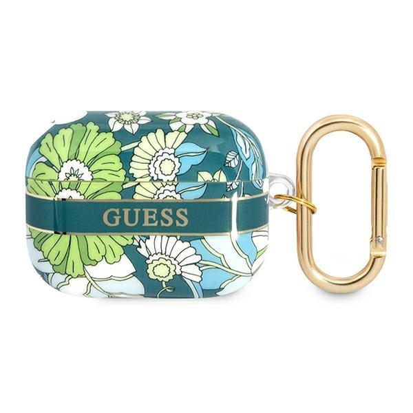 Capa Guess Flower Strap Collection para AirPods Pro - verde