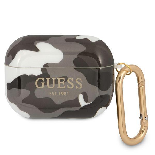 Estojo Guess Camo Collection para AirPods Pro - preto