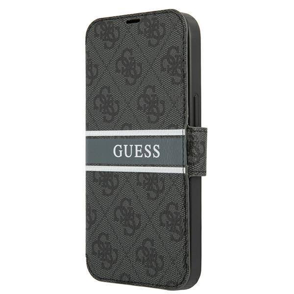 Capa Guess 4G Stripe para iPhone 13 mini - cinza