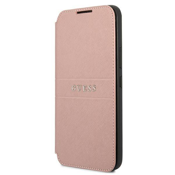Capa Guess Saffiano Stripe para Samsung Galaxy S22+ - rosa