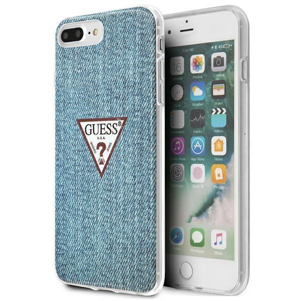Capa Guess Jeans Collection para iPhone 7 / 8 Plus - azul