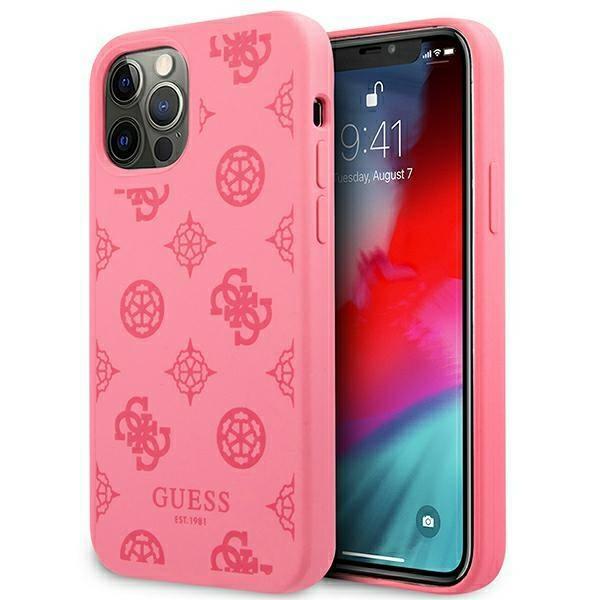 Capa Guess Peony Collection para iPhone 12 Pro Max - cor fúcsia