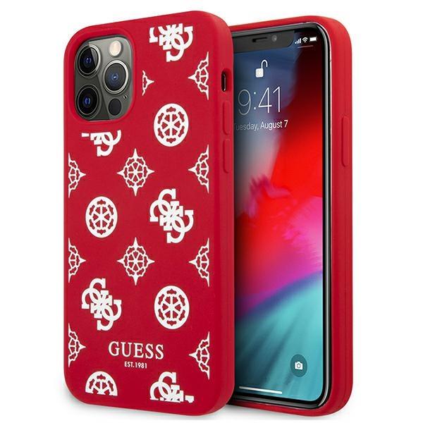 Capa Guess Peony Collection para iPhone 12 Pro Max - vermelha