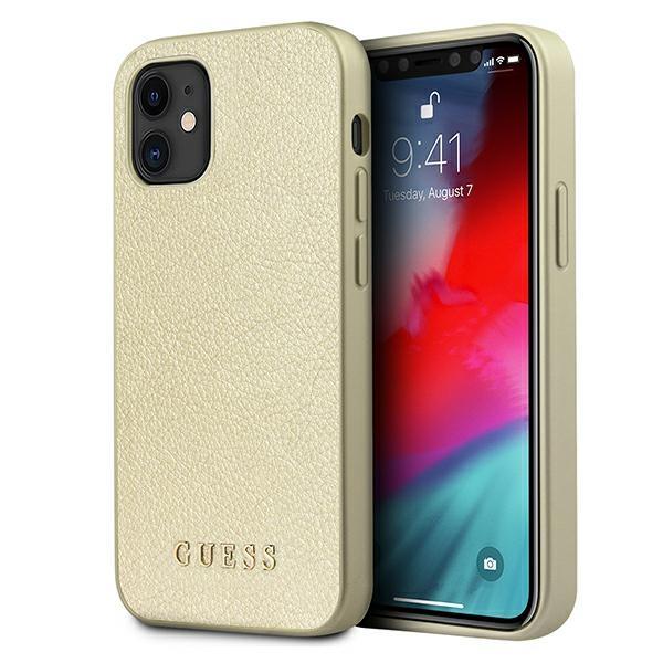 Estojo Guess Iridescent para iPhone 12 Pro Max - dourado