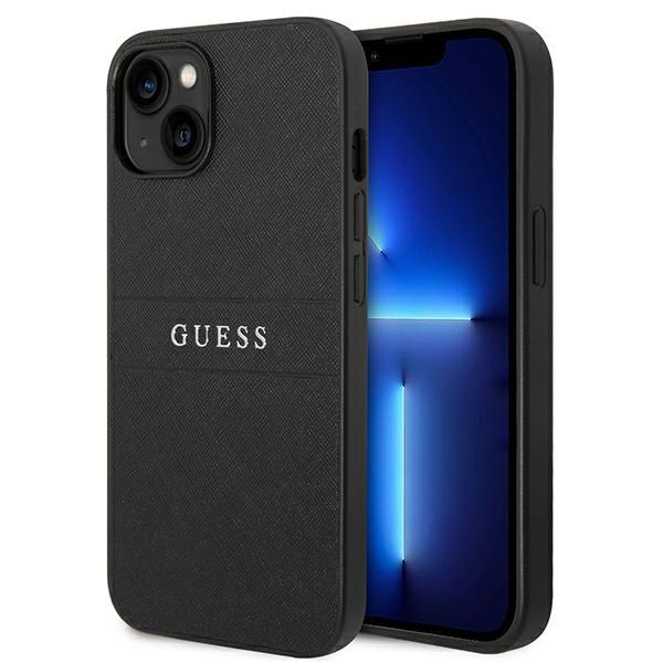 Capa Guess Saffiano Strap para iPhone 14 Plus - preta