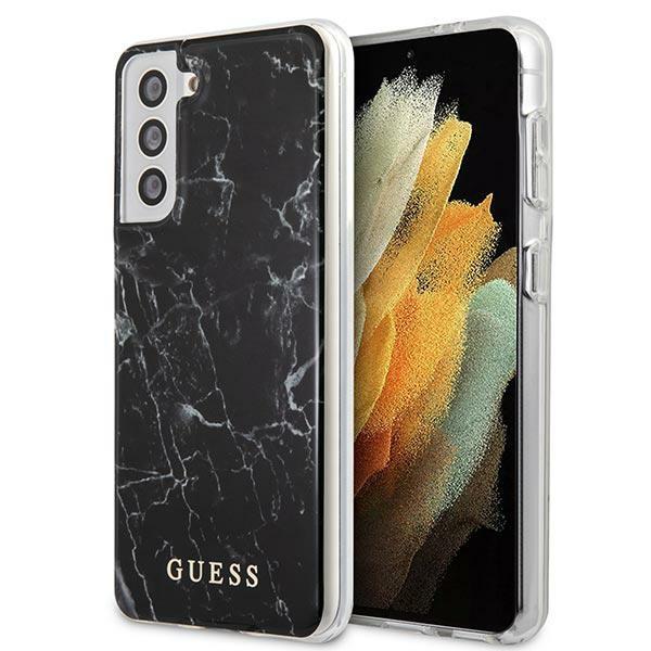 Etui Guess Marble Collection para Samsung Galaxy S21+ - preto