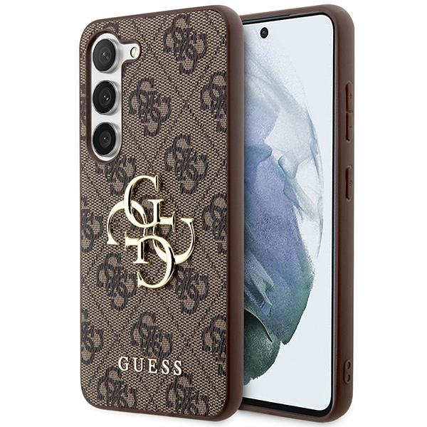 Etui Guess 4G Big Metal Logo para Samsung Galaxy S23 FE - castanho