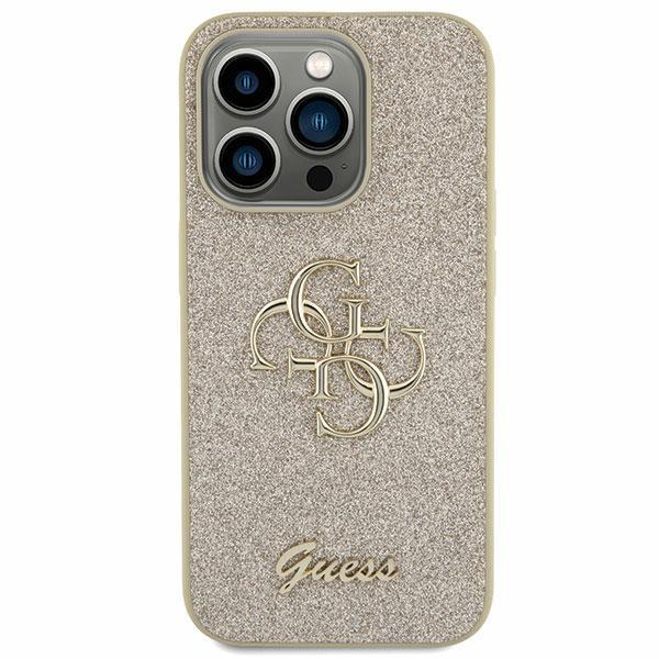 Capa Guess Glitter Script Big 4G para Samsung Galaxy S23 FE - dourada
