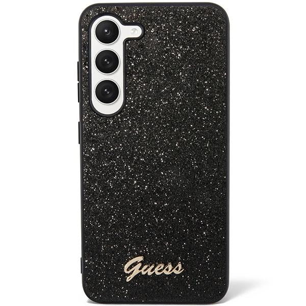 Etui Guess Glitter Script para Samsung Galaxy S23 - preto
