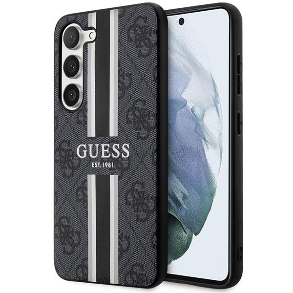 Capa Guess 4G Printed Stripes para Samsung Galaxy S23 - preta
