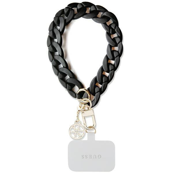 Pingente Guess Acrílico 4G Charm - preto".