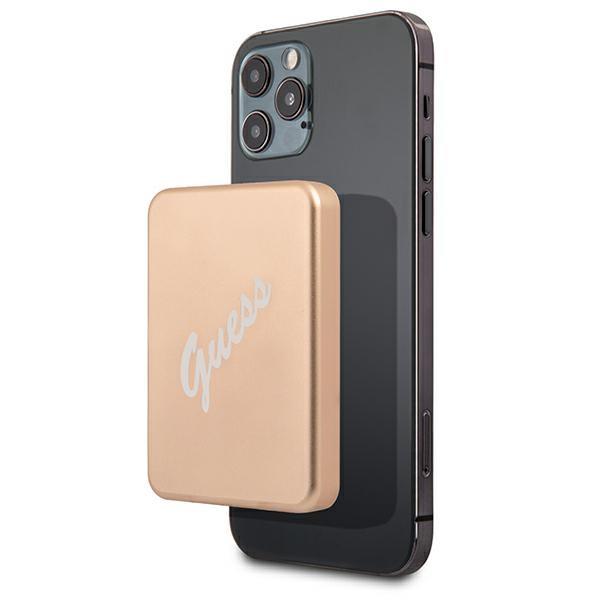 Powerbank indutivo Guess 3000mAh 5W com MagSafe - dourado