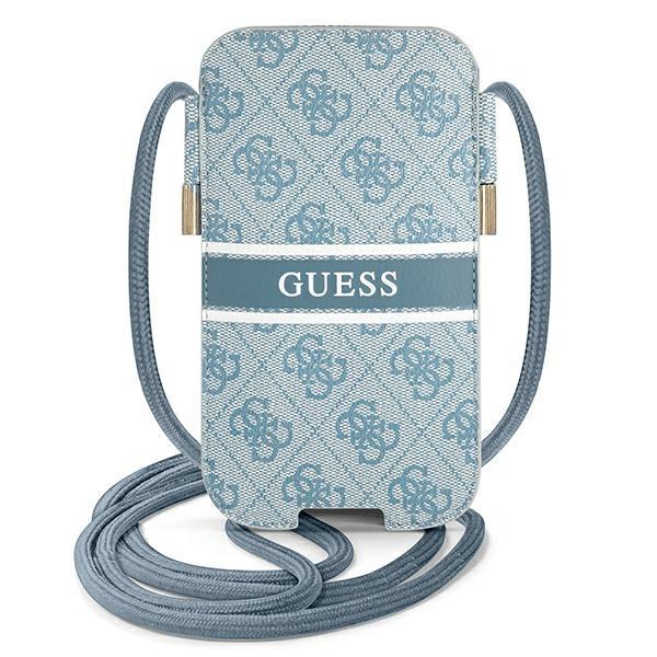 Bolsa Guess 4G Stripe 6.7'' - azul