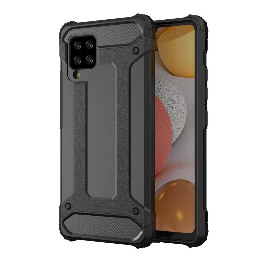 Capa Armadura Híbrida Blindada + Suporte Magnético para iPhone 12 Pro Max Azul