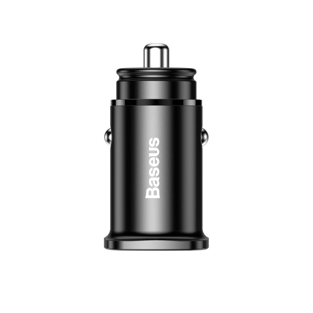 Baseus Grain Car Charger mini carregador de carro 2x USB 3.1A preto (CCALL-ML01)