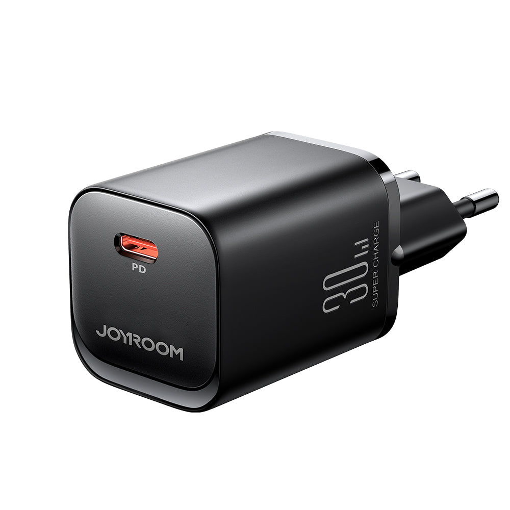 Carregador de rede Joyroom JR-TCF07EU Speed Series 30W USB-C PD/QC/AFC/FCP - preto