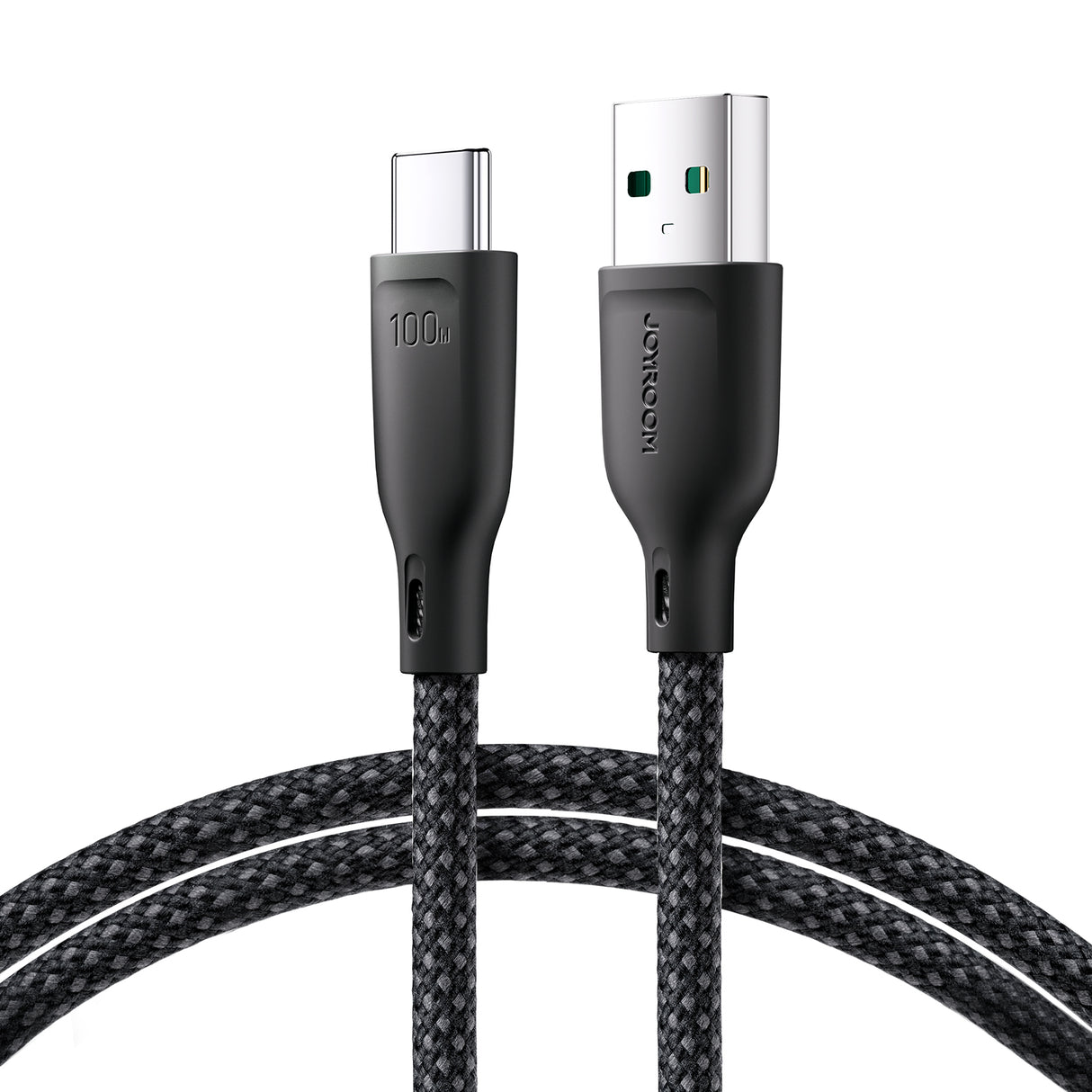 Cabo Joyroom Série Multi-Color SA34-AC6 USB-A / USB-C 100W transferência rápida 1m - preto