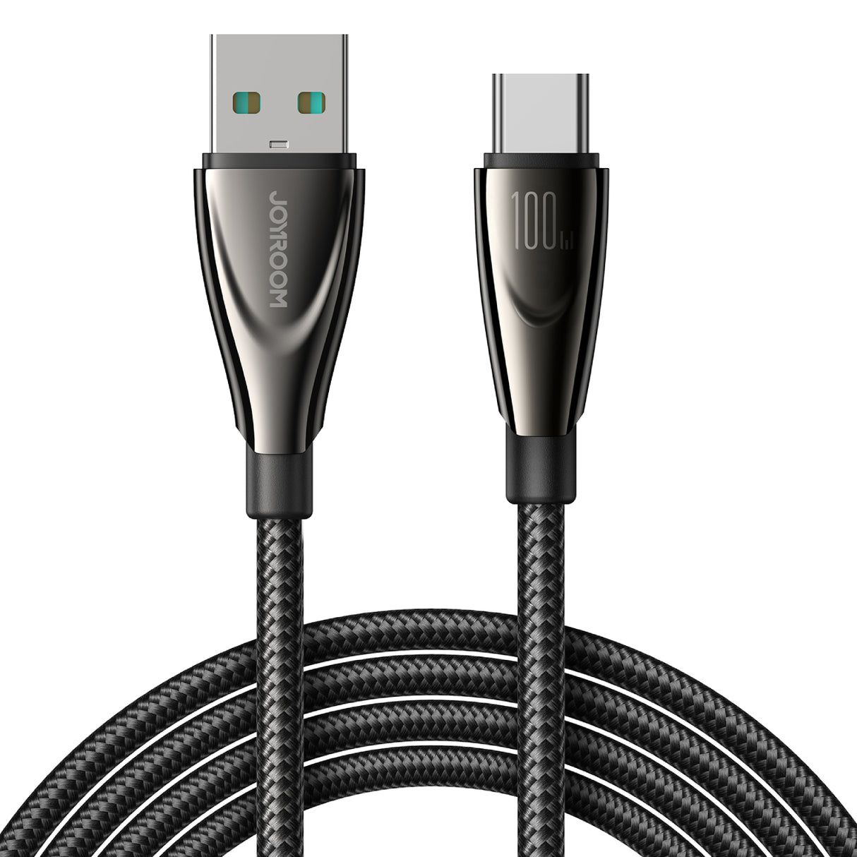 Cabo Joyroom Pioneer Series SA31-AC6 USB-A / USB-C 100W 1.2m - preto