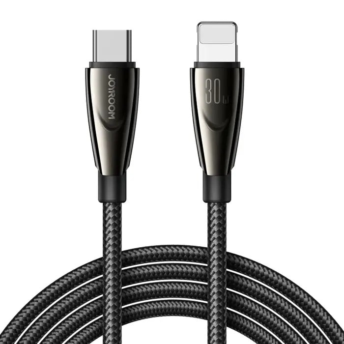 Cabo Joyroom Pioneer Series SA31-CL3 USB-C / Lightning 30W 1.2m - preto
