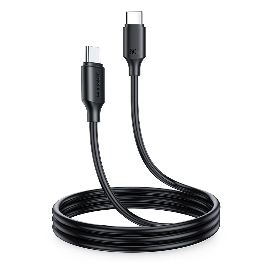 Cabo Joyroom S-CC060A9 USB-C para USB-C PD QC 60W 3A 480Mb/s 1m - preto