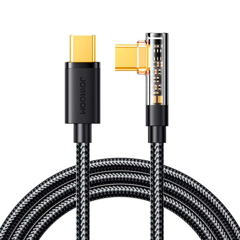 Cabo Joyroom S-CC100A6 USB-C para USB-C 100W 480Mb/s 1,2m - preto