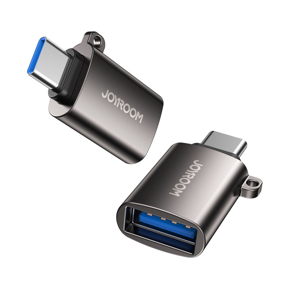 Adaptador Joyroom USB-A 3.2 Gen 1 (feminino) para USB-C (masculino) preto (S-H151 Black)