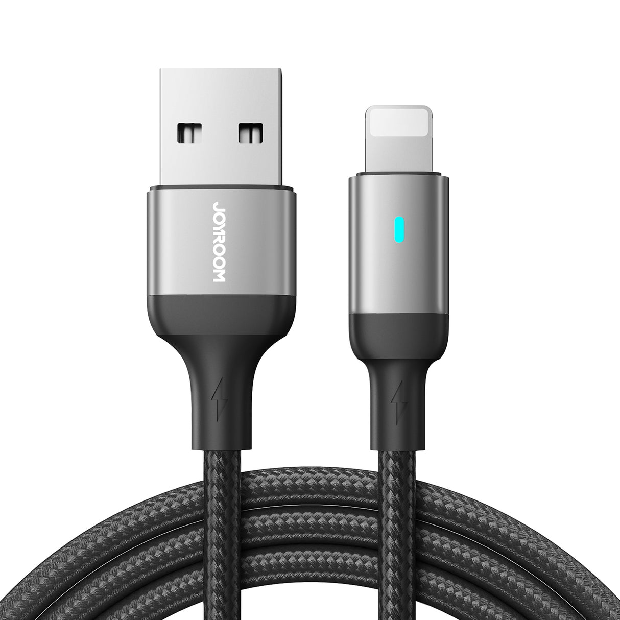Cabo USB - Lightning 2.4A da Joyroom, série A10, 3 metros, preto (S-UL012A10)