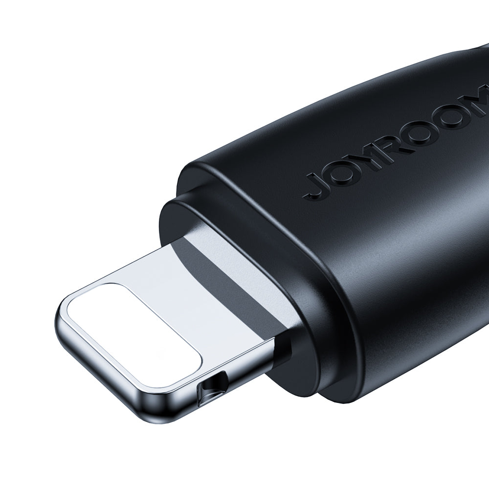 Cabo USB - Lightning 2.4A da Joyroom, série Surpass, 1,2 m, preto (S-UL012A11)