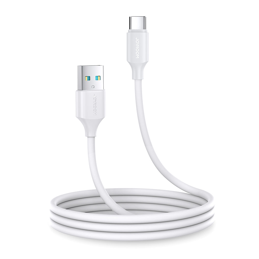 Cabo de carregamento/transmissão de dados Joyroom USB - USB Tipo C 3A 1m branco (S-UC027A9)