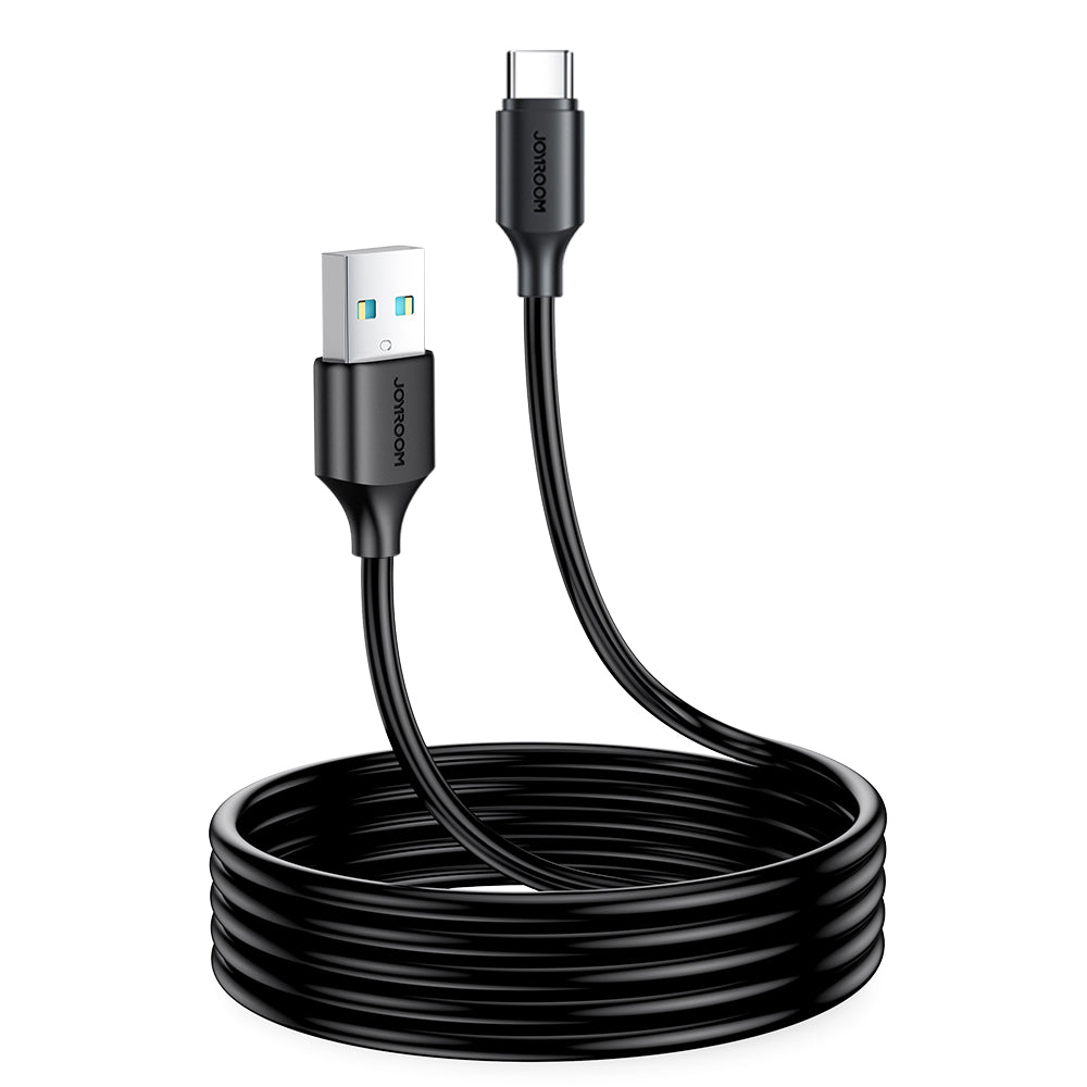 Cabo de carregamento/transmissão de dados Joyroom USB - USB Tipo C 3A 2m preto (S-UC027A9)