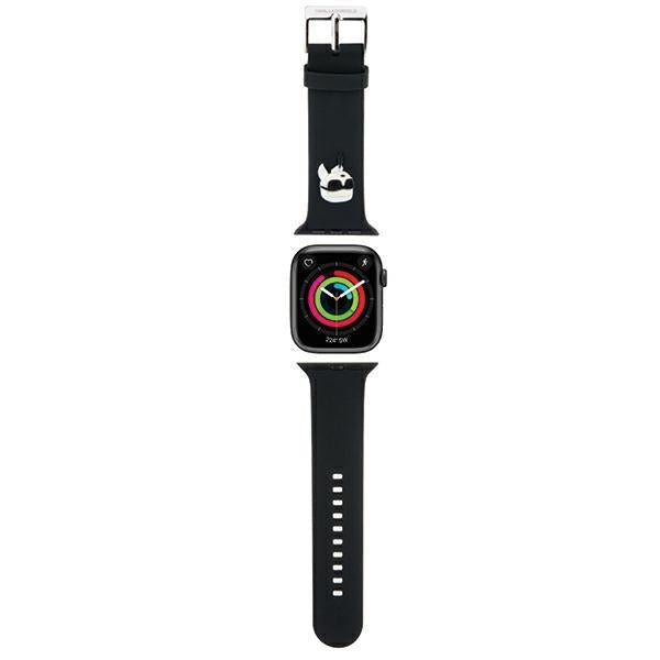 Pulseira Karl Lagerfeld 3D Rubber Karl Head para Apple Watch 38/40/41mm - preta