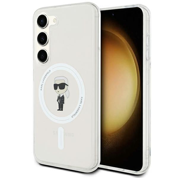 Estojo Karl Lagerfeld IML Ikonik MagSafe para Samsung Galaxy S23 - transparente