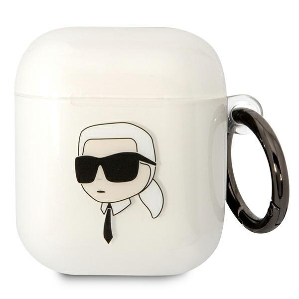 Etui Karl Lagerfeld Cabeça do Karl para AirPods 1/2 - transparente