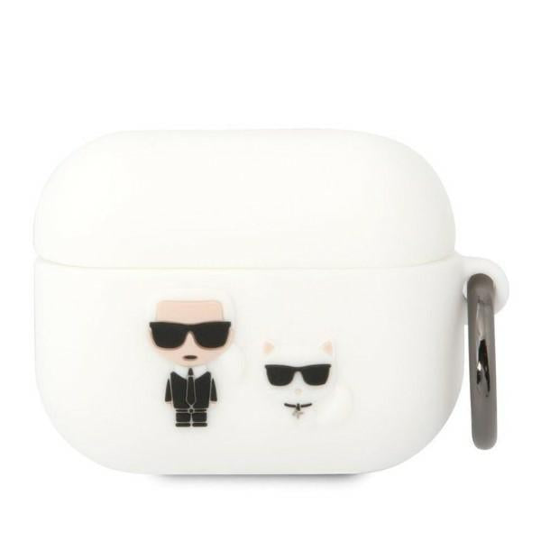 Estojo Karl Lagerfeld de Silicone Karl&Choupette para AirPods Pro - branco