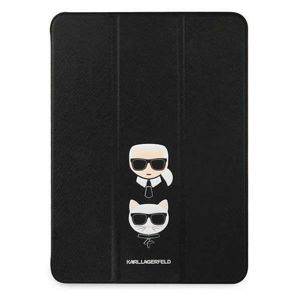 Capa Karl Lagerfeld Saffiano Karl&Choupette para iPad 11'' Pro 2021 - preta