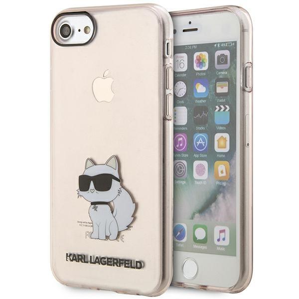 Capa Karl Lagerfeld Ikonik Choupette para iPhone 7 / 8 / SE 2020 / SE 2022 - rosa