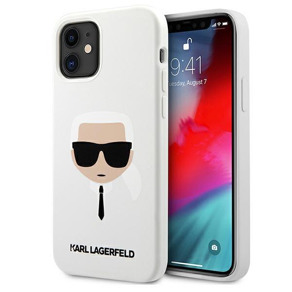 Etui Karl Lagerfeld Silicone Ikonik para iPhone 12 mini - rosa claro