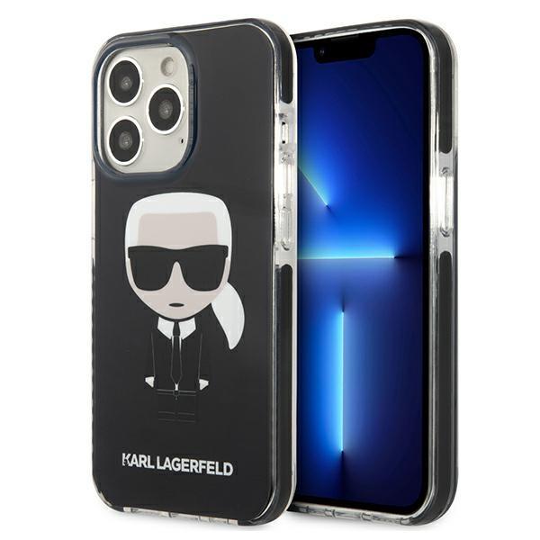 Capa Karl Lagerfeld Iconik Karl para iPhone 13 Pro / iPhone 13 - preta