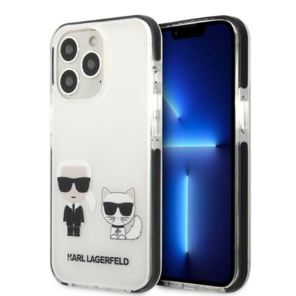 Capa Karl Lagerfeld Karl&Choupette para iPhone 13 Pro / iPhone 13 - branca