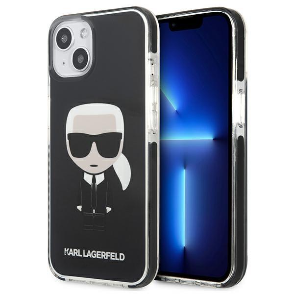 Capa Karl Lagerfeld Iconik Karl para iPhone 13 mini - preta