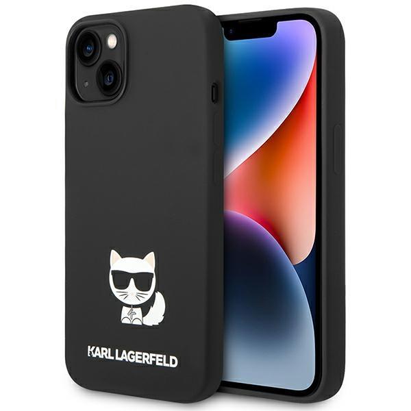 Capa Karl Lagerfeld Silicone Choupette Body para iPhone 14 - preta