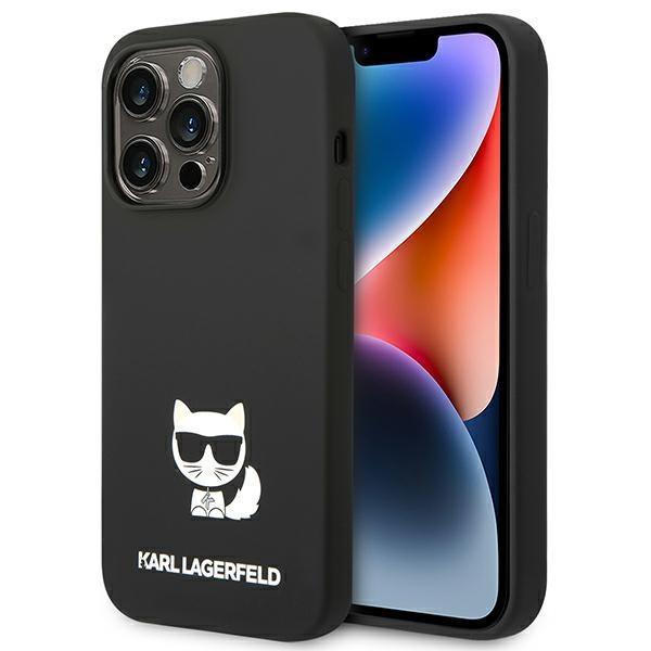 Capa Karl Lagerfeld Silicone Choupette Body para iPhone 14 Pro Max - preta